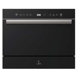 LEX Посудомоечная машина DW4541BL Compact, компактная, настольная, 56см, загрузка 6 комплектов, черный [chga000011]
