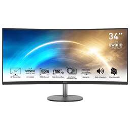 MSI 34" Монитор Pro MP341CQ, 3440x1440, VA, 100Гц, 1хHDMI, 1хDP, изогнутый, черный [9s6-3pb2ct-027]