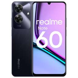 REALME Смартфон RMX3938 Note 60х 128Gb 4Gb черный моноблок 3G 4G 2Sim 6.74" 720x1600 Android 14 8Mpix 802.11 a/b/g/n/ac GPS GSM900/1800 GSM1900 A-GPS microSD max2048Gb
