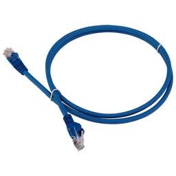 LANMASTER Патч-корд LAN-PC45/U5E-5.0-BL UTP RJ-45 вил.-вилка RJ-45 кат.5E 5м синий LSZH (уп.:1шт)