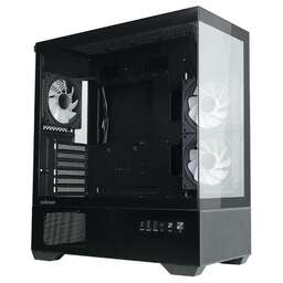 ZALMAN Корпус Miditower Chronix Black (ATX, USB 2.0 Type-A, USB 3.2 Gen 1 Type-A, USB 3.2 Gen 1 Type-C, 3x120mm ARGB fan) (Chronix Black)