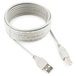 CABLEXPERT (21412) CC-USB2-AMBM-15-N, AM/BM, медь, 4.5м, серый, пакет
