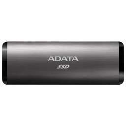 ADATA Внешний накопитель SSD A-DATA 256Gb SE760 USB Type-C (1000/1000 Mb/s) metal case grey (ASE760-256GU32G2-CTI)