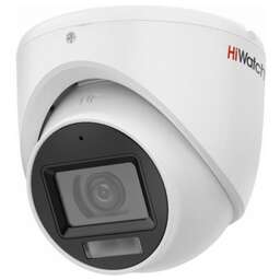 HIWATCH Камера видеонаблюдения 2Мп купольная HD-TVI камера с микрофоном и гибридной подсветкой DS-T203A(B) (2.8mm) TVI Камера, купольная