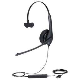 JABRA Наушники с микрофоном BIZ 1500 Mono черный 2.3м накладные USB оголовье (1553-0159)