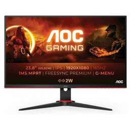 AOC Монитор 23.8" 24G2SPAE черный/красный IPS LED 1ms 16:9 HDMI M/M матовая 250cd 178гр/178гр 1920x1080 165Hz FreeSync Premium VGA DP FHD 3.75кг