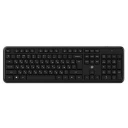OKLICK Клавиатура K888W, USB, Радиоканал, с гравировкой, черный [2066181]