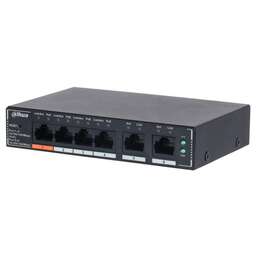 DAHUA Коммутатор 6-Port Cloud Managed Gigabit Switch with 4-Port PoE
