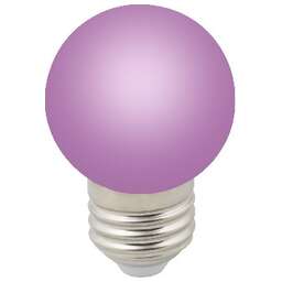 VOLPE (UL-00005652) LED-G45-1W/PURPLE/E27/FR/С