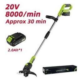 DELI Триммер аккумуляторный DG305-1 (1АКБ*2Ач + ЗУ, 20V), диаметр скашивания 260мм, макс. обороты двигателя 8000об/мин