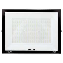 REXANT Прожектор светодиодный СДО 300Вт 24000Лм 6500К холодный свет, черный корпус