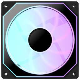 FORMULA Вентилятор для корпуса Floe Se 12 Reverse ARGB 120х120x25 черный 4-pin 27.5дБ (FLOE SE 12BK ARPW REVERSE) Ret