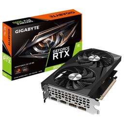 GIGABYTE Видеокарта RTX3050 WINDFORCE OC V2 8GB GDDR6 128bit 2xDP 2xHDMI 2FAN RTL