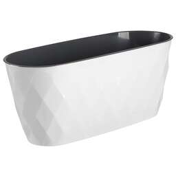 HOMVER Laurel 354х152х150мм, 5л с дренажной вставкой (белый) 221611129/01