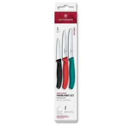 VICTORINOX Набор ножей Swiss Classic 6.7116.34C1 для овощей компл.:3предм. ассорти европодвес