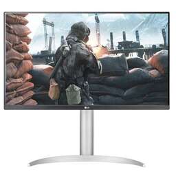 LG 27" Монитор UltraFine 27UP650K-W, 3840x2160, IPS, 2хHDMI, 1хDP, черный и серебристый [27up650k-w.aruz]