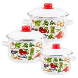 APPETITE 1KB191M Veggies эмал (3 предмета)