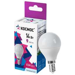 КОСМОС LkecLED14wGL45E1465 14W/E14/6500K