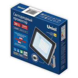 UNIEL ULF-F23-30W/6500K IP65 160-240V GREY