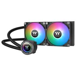 THERMALTAKE Система водяного охлаждения TH240 V2 ARGB Soc-AM5/AM4/1200/1700/1851 черный 4-pin 25.8dB Al+Cu Ret (CL-W361-PL12SW-A)