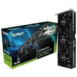 PALIT Видеокарта RTX5060Ti INFINITY 3 NV RTX 5060TI 16Gb 128bit GDDR7 2407/28000/HDMIx1/DP NE7506T019T1-GB2061S