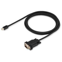 BURO Кабель аудио-видео 1.1v, miniDisplayport (m) - VGA (m) , 2м, GOLD, черный [bhp mdpp-vga-2]