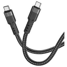 HOCO Кабель U110 Type-C to Type-C USB Type-C (m)-USB Type-C (m) 1.2м черный коробка