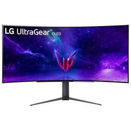 LG 44.5" Монитор UltraGear 45GR95QE-B, 3440x1440, OLED, 240Гц, 2хHDMI, 1хDP, изогнутый, черный [45gr95qe-b.aruz]