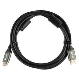 BURO Кабель аудио-видео HDMI (m) - HDMI (m), ver 2.1, 2м, GOLD, ф/фильтр, черный [bhp-hdmi-2.1-2g]