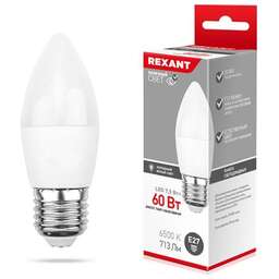 REXANT (604-022) 7,5 Вт E27 713 лм 6500 K нейтральный свет