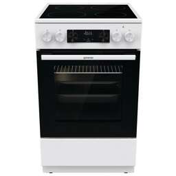 GORENJE Электрическая плита GEC5C42WG, стеклокерамика, без крышки, белый