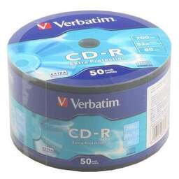VERBATIM Оптический диск CD-R 700Мб 52x, 50шт., bulk [43787]