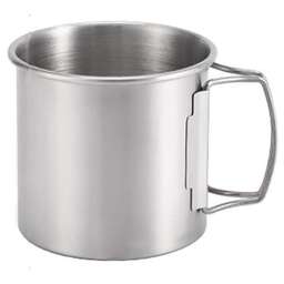 ECOS Кружка для кемпинга Camp-S18 из нержавеющей стали, объём: 350мл (109450)