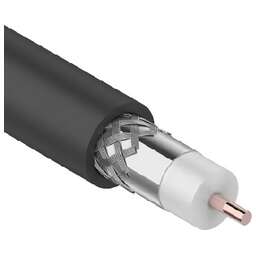 REXANT (01-3011) КАБЕЛЬ КОАКСИАЛЬНЫЙ МАГ-Й RG-11U, 75 ОМ, CCS/AL/AL, 83%, БУХ 305 М, черный