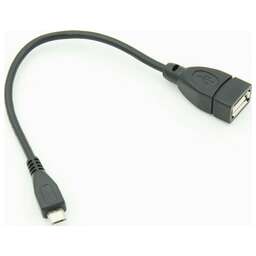 NONAME Кабель USB (f)-micro USB (m) 0.2м черный