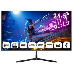 AIWA Монитор 24.5" MD2512 Black (IPS, 1920x1080, D-Sub+HDMI+DP, 4 ms, 178°/178°, 300 cd/m, 1000:1, 100Hz, Spk)