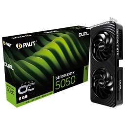 PALIT Видеокарта RTX5050 DUAL OC 8GB GDDR6 128bit 3xDP HDMI 2FAN RTL