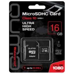 QUMO (18741) MicroSDHC 16GB - UHS-1 Сlass 10 - 3.0 - с адаптером