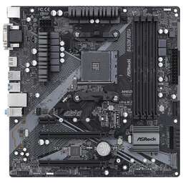 ASROCK Материнская плата B450M PRO4 R2.0 Soc-AM4 AMD B450 4xDDR4 mATX AC`97 8ch(7.1) GbLAN RAID+VGA+DVI+HDMI