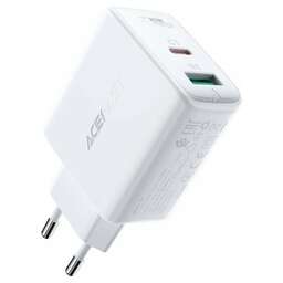 ACEFAST Зарядное устройство двухпортовое A5 PD32W USB-C+USB-A dual port charger (EU). Цвет: белый