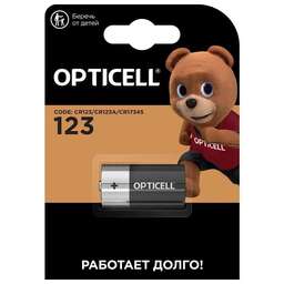 OPTICELL Батарея Specialty 123 CR123 (1шт) блистер