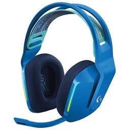 LOGITECH Гарнитура игровая G733 Lightspeed, для компьютера и игровых консолей, накладные, радио, синий [981-000943]