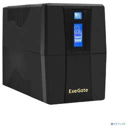 EXEGATE EX292792RUS ИБП Power Smart ULB-1000.LCD.AVR.2SH.RJ.USB <1000VA/550W, LCD, AVR, 2*Schuko,RJ45/11,USB, Black>
