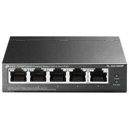 TP-LINK Коммутатор TL-SF1005P (L2) 5x100Мбит/с 4PoE 58W неуправляемый