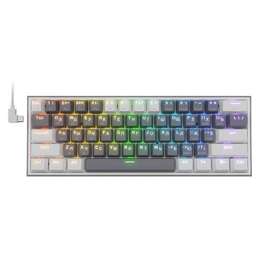 REDRAGON Клавиатура Fizz Pro, USB, Bluetooth/Радиоканал, белый серый [70670]