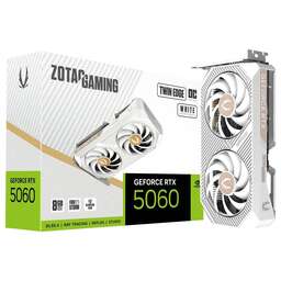 ZOTAC Видеокарта RTX5060 TWIN EDGE OC WHITE ED 8GB GDDR7 128bit 3xDP HDMI 2FAN MEDIUM PACK