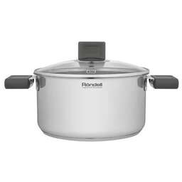 RONDELL Кастрюля 3.1л Quadro RDS-1596, нержавеющая сталь, с крышкой