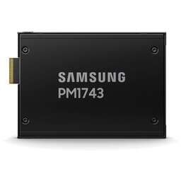 SAMSUNG Твердотельный накопитель SSD MZWLO3T8HCLS-00A07 2.5" U.3, 3840GB, PM1743, 14000/6000 MB/s, 2500k/280k IOPS, PCI-e 5.0, 1DWPD (5Y), 15mm