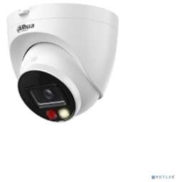 DAHUA DH-IPC-HDW2449TP-S-PV-0280B Уличная купольная IP-видеокамера SmartDualLight 4Мп, 1/2.9” CMOS, объектив 2.8мм, видеоаналитика, микрофон+динамик, ИК 30м, LED 30м, IP67, металл/пластик