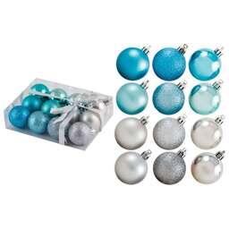 ВОЛШЕБНАЯ СТРАНА Шары Иней 4 см 12 шт/уп 001268